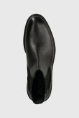 Шкіряні черевики BOSS Calev чоловічі колір чорний 50503280