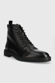 Шкіряні черевики BOSS Calev чоловічі колір чорний 50503302 Шкіряні черевики BOSS Calev чоловічі колір чорний 50503302