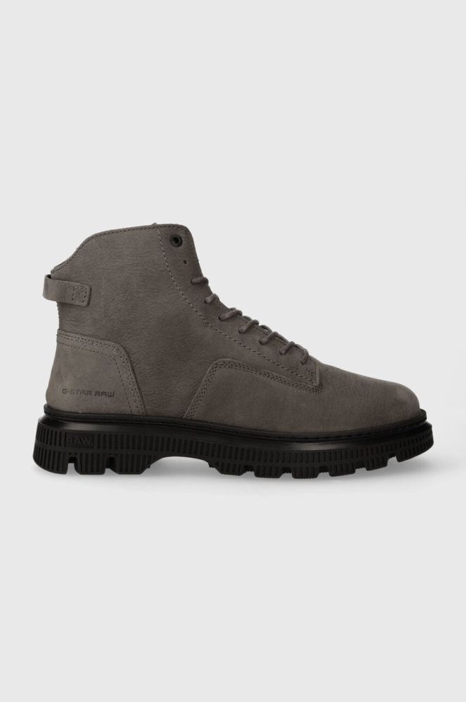 Замшеві черевики G-Star Raw VETAR MID OIL чоловічі колір сірий 2342052704.BLK