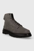Замшеві черевики G-Star Raw VETAR MID OIL чоловічі колір сірий 2342052704.BLK