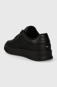Шкіряні кросівки Tommy Hilfiger SUPERCUP LEATHER STR колір чорний FM0FM04824