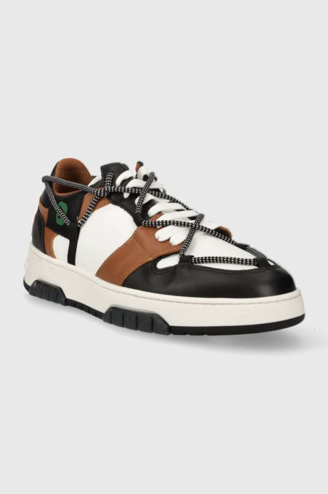 Шкіряні кросівки Off Play SORRENTO колір коричневий SORRENTO 1 WHITE BLACK COGNAC GREEN фото 2
