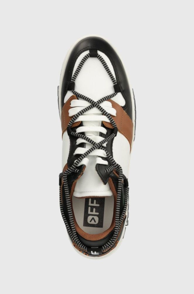 Шкіряні кросівки Off Play SORRENTO колір коричневий SORRENTO 1 WHITE BLACK COGNAC GREEN фото 4