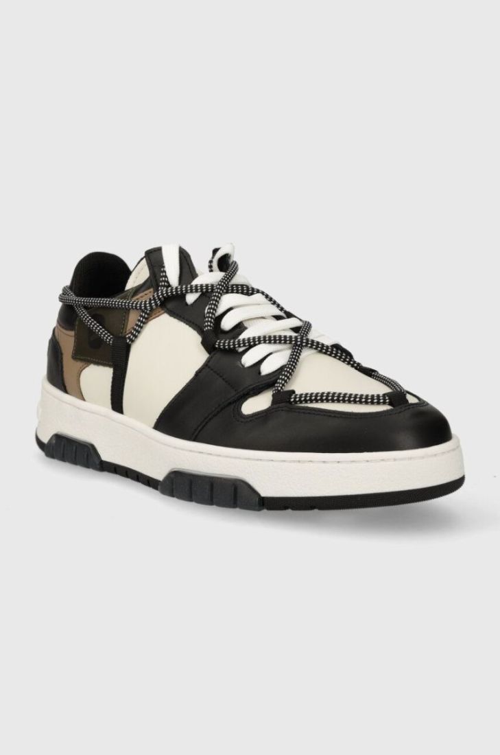 Шкіряні кросівки Off Play SORRENTO колір чорний SORRENTO 1 BLACK LATTE ARMY GREEN