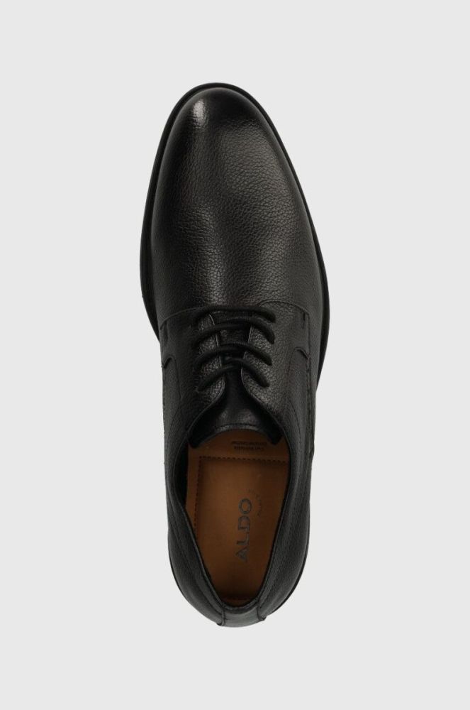 Шкіряні туфлі Aldo 13665186 NOBEL 004 чоловічі колір чорний фото 4