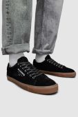 Замшеві кеди AllSaints Underground колір чорний MF589Z