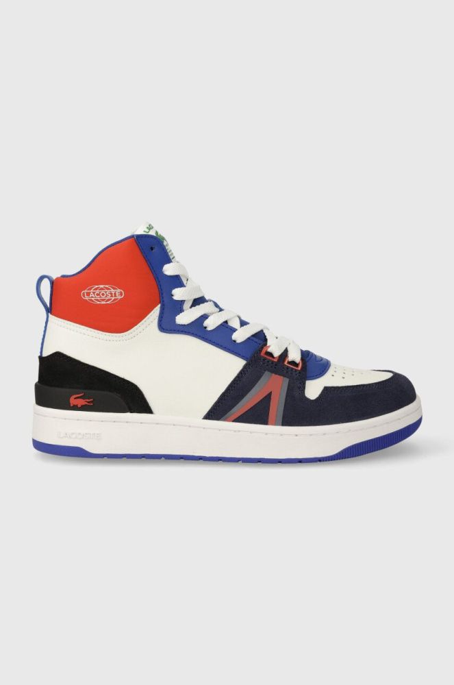 Шкіряні кросівки Lacoste L001 Leather Colorblock High-Top 45SMA0027 колір барвистий