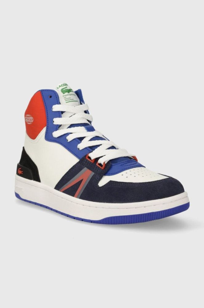 Шкіряні кросівки Lacoste L001 Leather Colorblock High-Top 45SMA0027 колір барвистий фото 2
