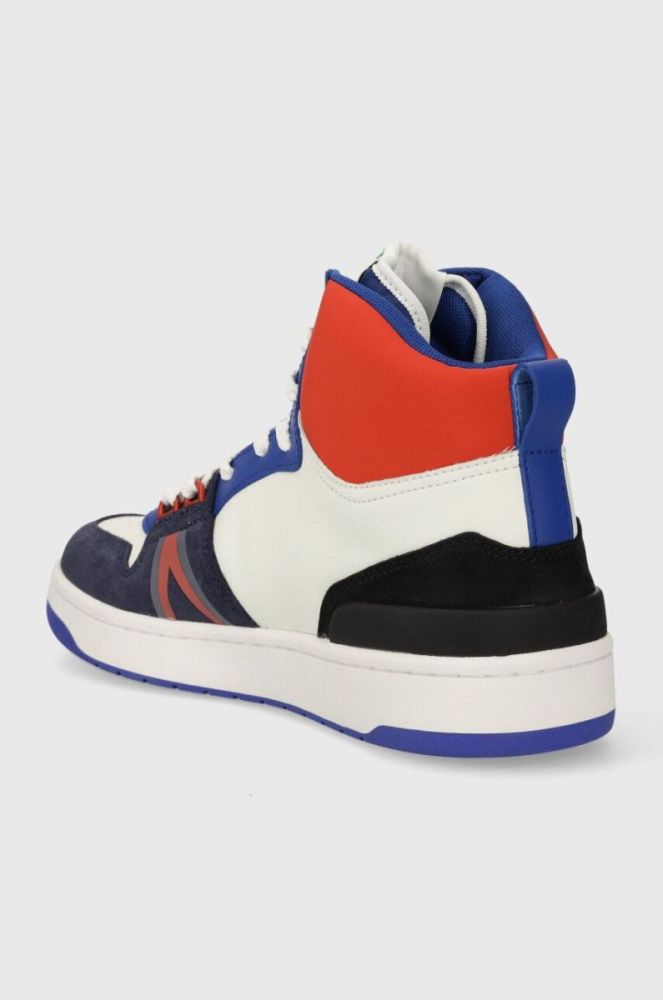 Шкіряні кросівки Lacoste L001 Leather Colorblock High-Top 45SMA0027 колір барвистий фото 3
