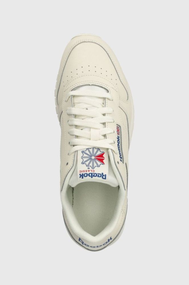 Шкіряні кросівки Reebok Classic CLASSIC LEATHER колір бежевий фото 4