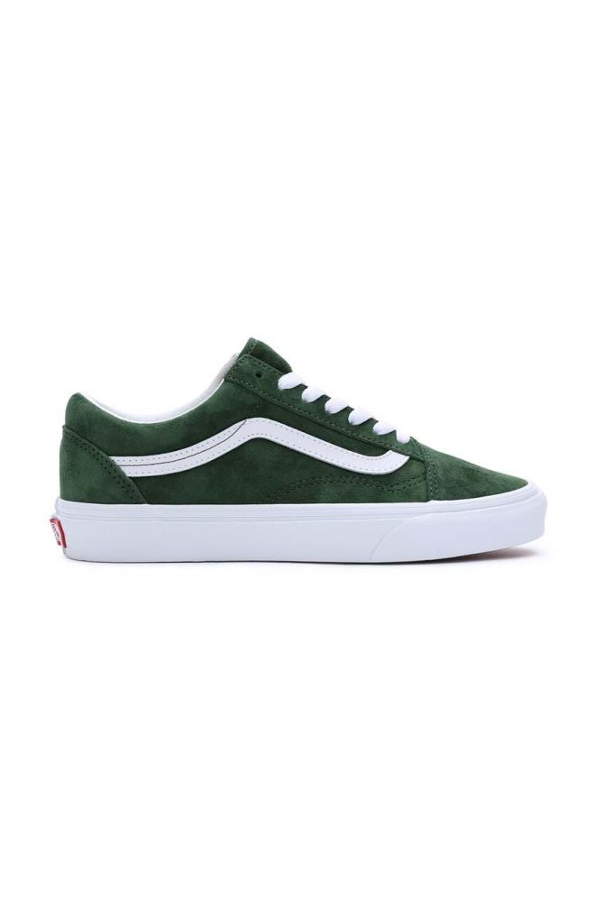 Замшеві кеди Vans Old Skool колір зелений VN0007NTBXU1