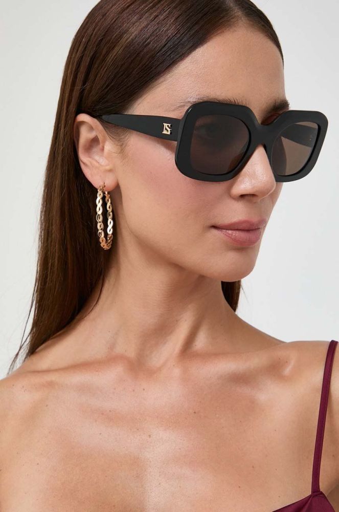 Сонцезахисні окуляри Luisa Spagnoli жіночі колір чорний