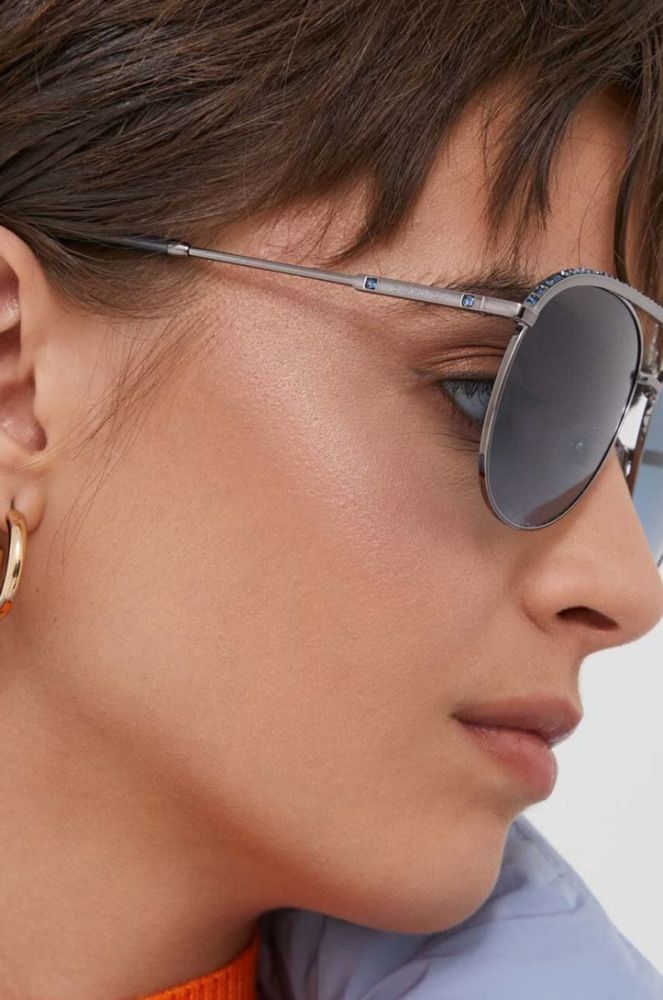Сонцезахисні окуляри Swarovski 5679547 ORBITA колір блакитний фото 3