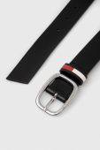 Шкіряний ремінь Tommy Jeans жіночий колір чорний (3269035)
