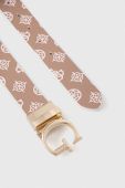 Двосторонній ремінь Guess жіночий колір білий