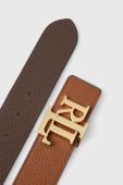 Двосторонній шкіряний ремінь Lauren Ralph Lauren жіночий колір коричневий (3299323)