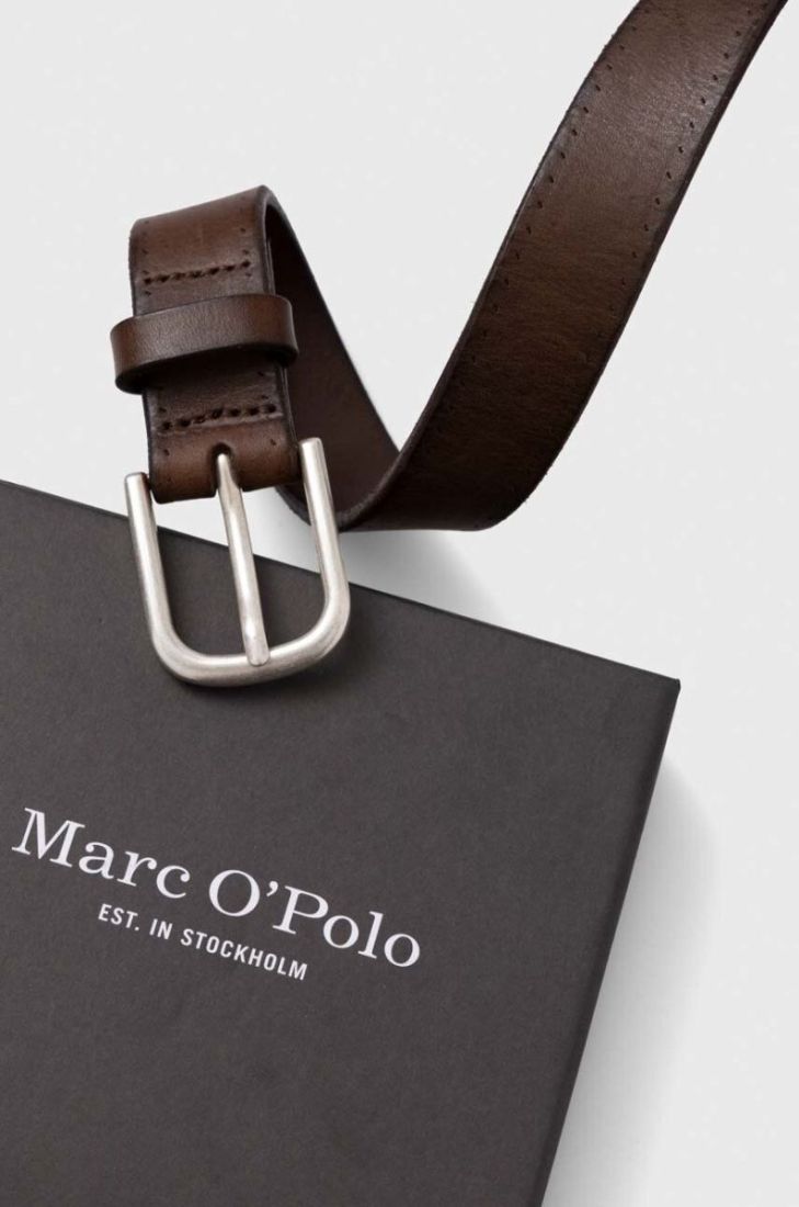Шкіряний ремінь Marc O'Polo жіночий колір коричневий (3538105)