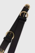 Шкіряний ремінь Pinko жіночий колір чорний (3434404)