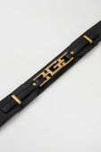Шкіряний ремінь Guess жіночий колір чорний (3651231)