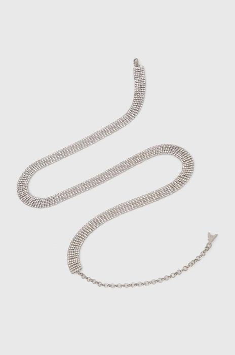 Ремінь Patrizia Pepe жіночий колір срібний (3689006)