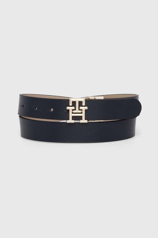 Двосторонній шкіряний ремінь Tommy Hilfiger жіночий колір синій (3515727)