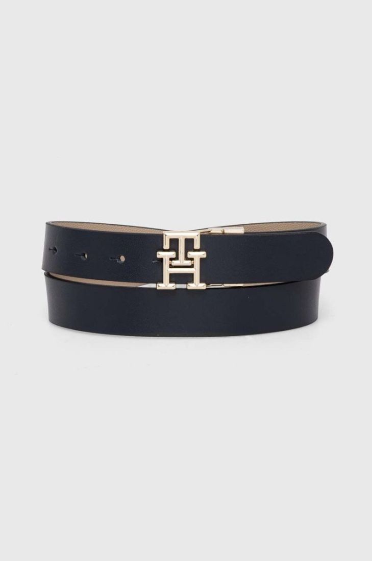 Двосторонній шкіряний ремінь Tommy Hilfiger жіночий колір синій (3515727)