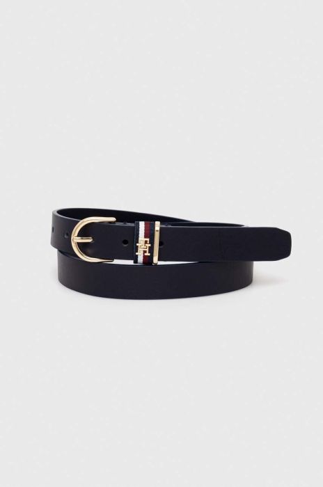 Шкіряний ремінь Tommy Hilfiger жіночий колір синій (3507579)
