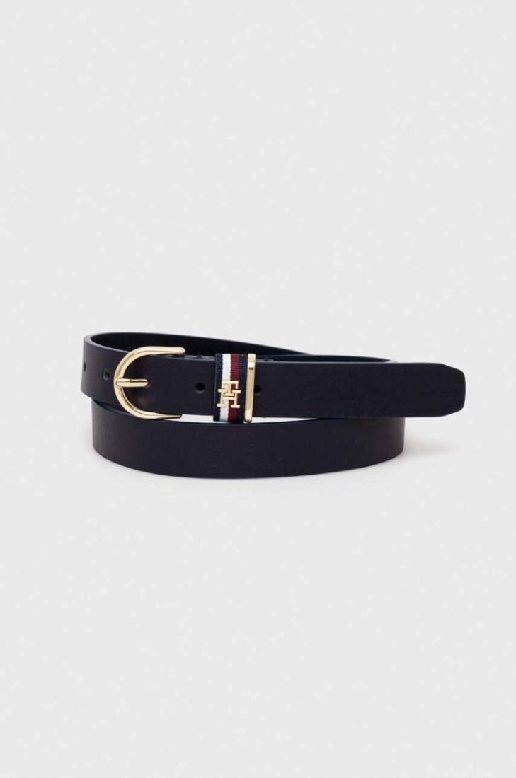 Шкіряний ремінь Tommy Hilfiger жіночий колір синій (3507579)
