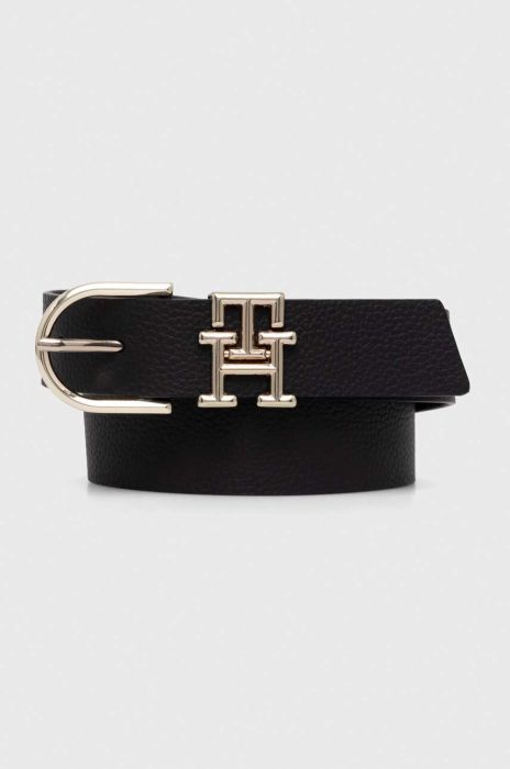 Шкіряний ремінь Tommy Hilfiger жіночий колір чорний (3538148)