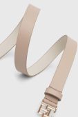 Шкіряний ремінь Tommy Hilfiger жіночий колір бежевий (3421357)