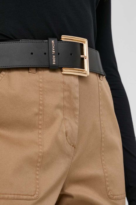 Шкіряний ремінь MICHAEL Michael Kors жіночий колір чорний (3588593)