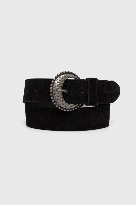 Замшевий ремінь Pepe Jeans Emily колір чорний