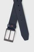 Шкіряний ремінь Tommy Hilfiger чоловічий колір синій (3253668)