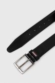 Шкіряний ремінь Tommy Hilfiger чоловічий колір чорний (3269124)