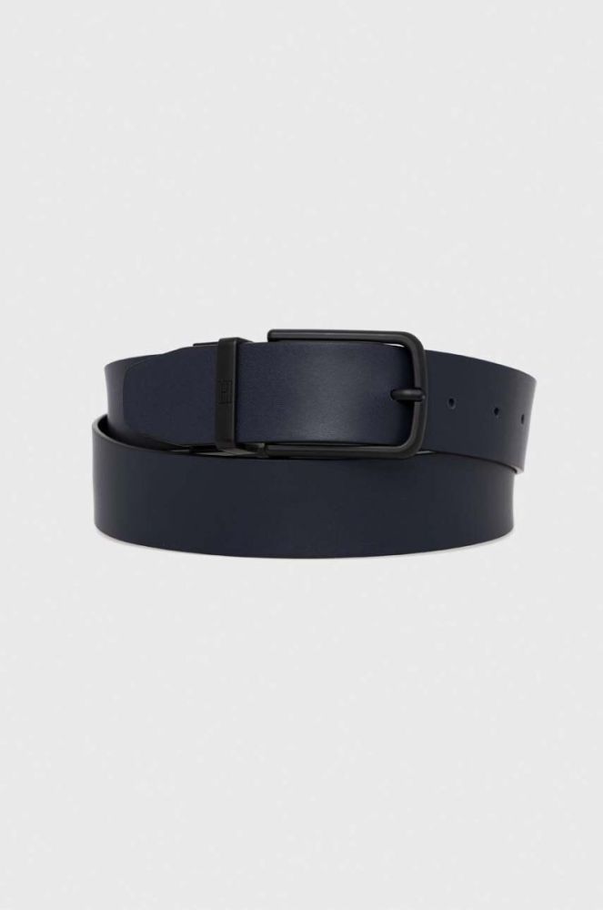 Шкіряний ремінь Tommy Hilfiger чоловічий колір чорний (3259941) фото 2