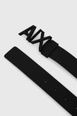Шкіряний ремінь Armani Exchange чоловічий колір чорний (3348665)