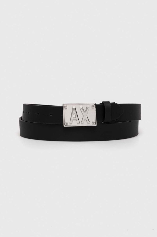 Ремінь Armani Exchange чоловічий колір чорний (3348666)