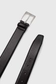Шкіряний ремінь BOSS чоловічий колір чорний (3486373)