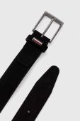Шкіряний ремінь Tommy Hilfiger чоловічий колір чорний (3512275)