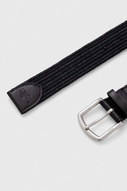 Ремінь Polo Ralph Lauren чоловічий колір чорний (3558231) фото 2
