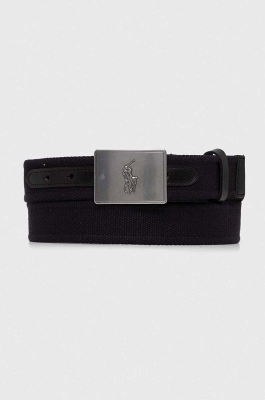 Ремінь Polo Ralph Lauren чоловічий колір чорний (3598304)