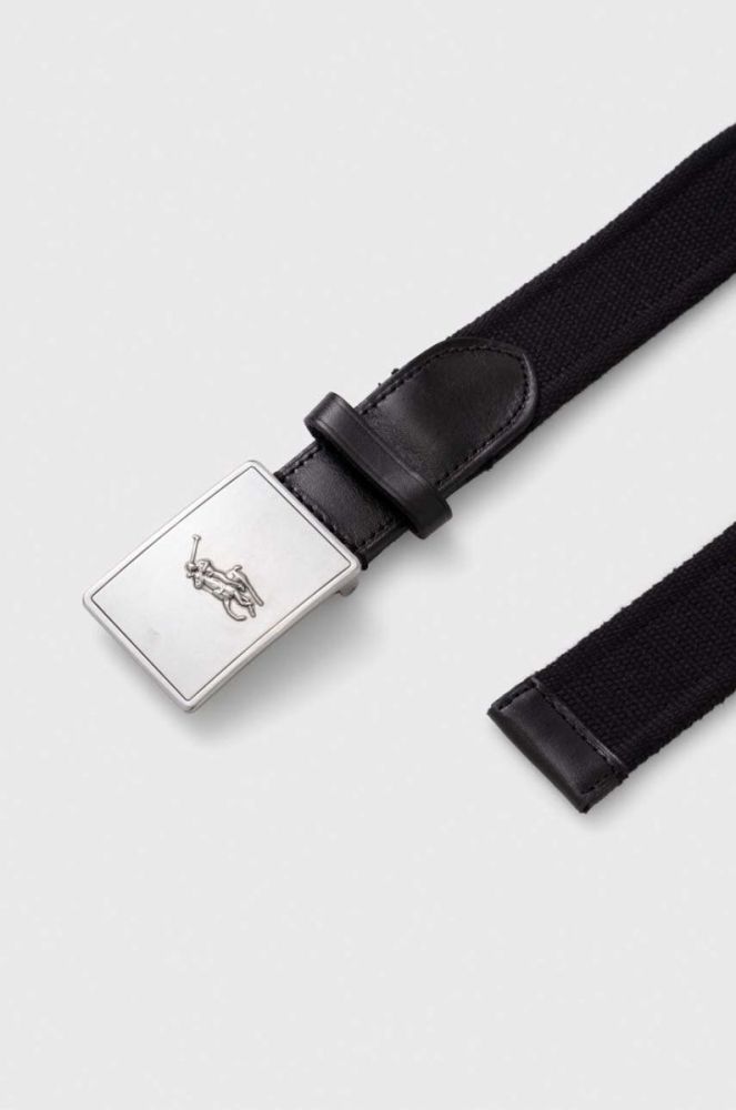 Ремінь Polo Ralph Lauren чоловічий колір чорний (3598304) фото 2