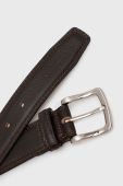 Шкіряний ремінь Barbour чоловічий колір коричневий (3486387)