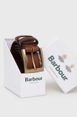 Шкіряний ремінь Barbour чоловічий колір коричневий (3575528)