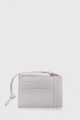 Шкіряний гаманець Pinko жіночий колір сірий (3430440)