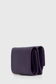 Шкіряний гаманець Pinko жіночий колір фіолетовий (3434416)