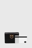 Шкіряний гаманець Pinko жіночий колір чорний (3434417)
