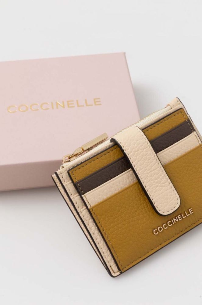 Шкіряний чохол на банківські карти Coccinelle колір барвистий (3373005) фото 4