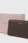 Шкіряний гаманець Coccinelle жіночий колір коричневий (3376864)