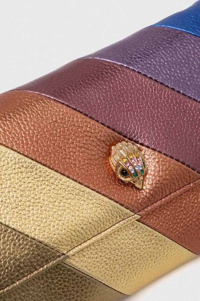 Шкіряний гаманець Kurt Geiger London жіночий колір барвистий фото 4